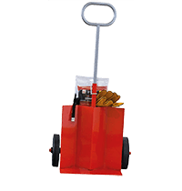 Vogn til to pulverslukkere